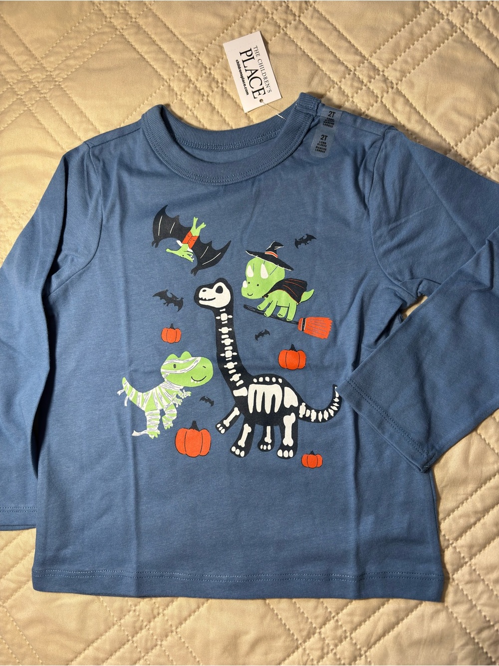 Children's Place 3T Halloween Dinos Graphic Tee